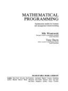 Mathematical Programming: Optimization Models for Business and Management Decision-Making