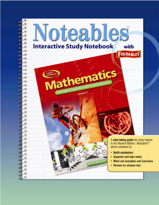 Mathematics: Applications and Concepts, Course 1: Interactive Study Notebook with Foldables - McGraw-Hill