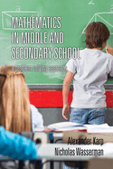 Mathematics in Middle and Secondary School: A Problem Solving Approach (HC)