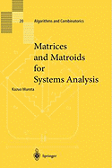 Matrices and Matroids for Systems Analysis