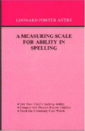 Measuring Ability Scale for Ability in Spelling