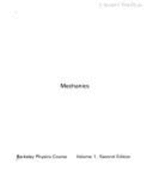 Mechanics, Vol. I