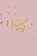 Melody: Personalized Journal to Write In - Rose Gold Line Journal