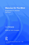 Mencius On The Mind: Experiments in Multiple Definition