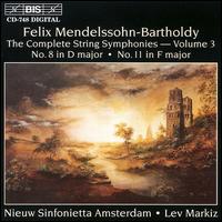 Mendelssohn: Complete String Symphonies, Vol.3 - Nieuw Sinfonietta Amsterdam; Lev Markiz (conductor)