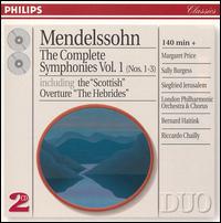 Mendelssohn: The Complete Symphonies, Vol.1 - Bernard Bartelink (organ); Margaret Price (soprano); Sally Burgess (soprano); Siegfried Jerusalem (tenor);...