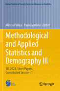 Methodological and Applied Statistics and Demography III: SIS 2024, Short Papers, Contributed Sessions 1