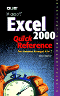 Microsoft Excel 2000 Quick Reference