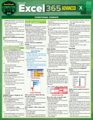 Microsoft Excel 365 Advanced: A Quickstudy Laminated Reference Guide - Frye, Curtis