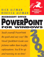 Microsoft Office PowerPoint 2003 for Windows: Visual QuickStart Guide