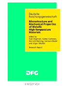Microstructure and Mechanical Properties of Metallic High-Temperature Materials