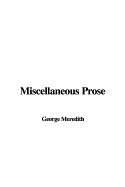 Miscellaneous Prose