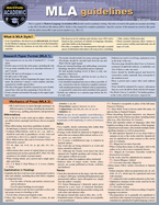 MLA Guidelines: A Quickstudy Laminated Style Reference Guide