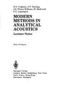 Modern Methods in Analytical Acoustics: Lecture Notes