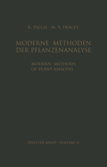Modern Methods of Plant Analysis / Moderne Methoden Der Pflanzenanalyse: Volume 4