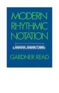 Modern Rhythmic Notation