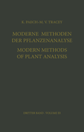 Moderne Methoden Der Pflanzenanalyse / Modern Methods of Plant Analysis