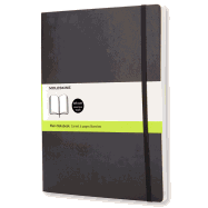 Moleskine Classic Notebook, Extra Large, Plain, Black, Soft Cover (7.5 X 10)