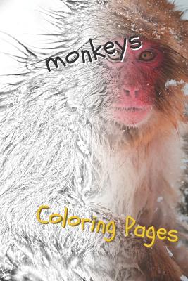 Monkeys Coloring Pages: Beautiful Coloring Pages for Adults Relaxation - Pages, Coloring
