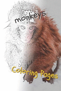 Monkeys Coloring Pages: Beautiful Coloring Pages for Adults Relaxation