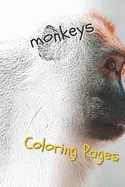 Monkeys Coloring Pages: Beautiful Coloring Pages for Adults Relaxation