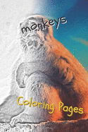 Monkeys Coloring Pages: Beautiful Coloring Pages for Adults Relaxation