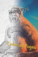 Monkeys Coloring Pages: Beautiful Coloring Pages for Adults Relaxation