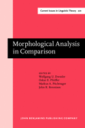 Morphological Analysis in Comparison