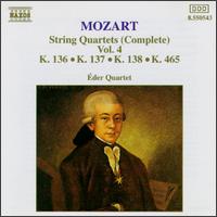 Mozart: String Quartets (Complete), Vol. 4 - Eder Quartet