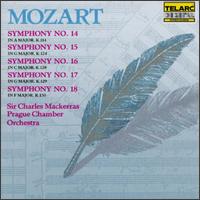 Mozart: Symphonies Nos. 14-18 - Prague Chamber Orchestra; Charles Mackerras (conductor)