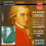 Mozart: Symphonies Nos. 41, 35 & 39 - Aurelio Bertucci (cello); Quartetto Clementi; Rossella Bertucci (violin); Stefania Bertucci (fortepiano); Tommaso Rossi (flute)