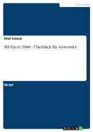 MS Excel 2000 - Uberblick Fur Anwender