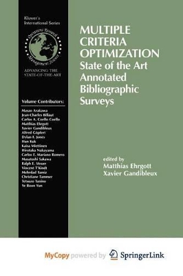 Multiple Criteria Optimization - Gandibleux, Xavier