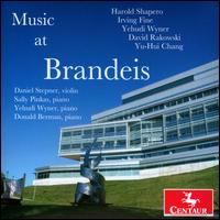 Music at Brandeis - Daniel Stepner (violin); Donald Berman (piano); Sally Pinkas (piano); Yehudi Wyner (piano)