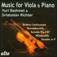Music for Viola & Piano - Sviatoslav Richter (piano); Yuri Bashmet (viola)