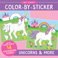 My First Color-By-Sticker Book-Unicorns & More
