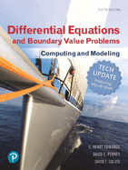 Mylab Math with Pearson Etext -- 18 Week Standalone Access Card -- For Differential Equations and Boundary Value Problems: Computing and Modeling, Tech Update