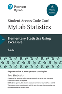 Mylab Statistics with Pearson Etext -- 18 Week Standalone Access Card -- For Elementary Statistics Using the Ti-83/84 Plus Calculator