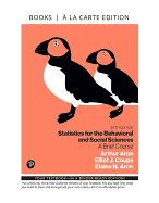 Mylab Statistics with Pearson Etext for Statistics for the Behavioral and Social Sciences: A Brief Course -- Access Card