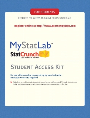 Mymathlab/Mystatlab Student Access Code Card (Standalone) - Prentice Hall, and Pearson Education