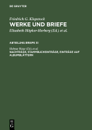 Nachtrage, Stammbucheintrage, Eintrage Auf Albumblattern