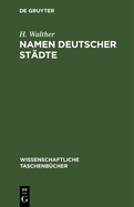 Namen Deutscher St�dte