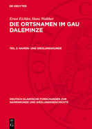Namen- Und Siedlungskunde