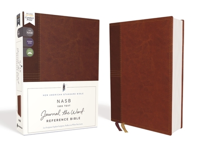 Nasb, Journal the Word Reference Bible, Leathersoft Over Board, Brown, Red Letter Edition, 1995 Text, Comfort Print: Let Scripture Explain Scripture. Reflect on What You Learn. - Zondervan