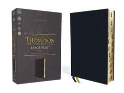 Nasb, Thompson Chain-Reference Bible, Large Print, Leathersoft, Navy, 1995 Text, Red Letter, Comfort Print