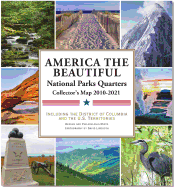 National Parks Commemorative Quarters Collector's Map 2010-2021 (Includes Both Mints! )