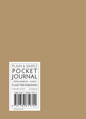 Natural Pocket Plain & Simple Journal - Flame Tree Studio (Creator)