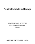 Neutral models in biology