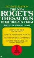 New Rogets Thesaurus - Roget, Peter Mark, M.D., and Marketing, - Sales