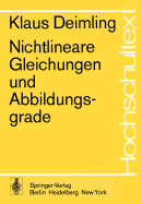 Nichtlineare Gleichungen Und Abbildungsgrade